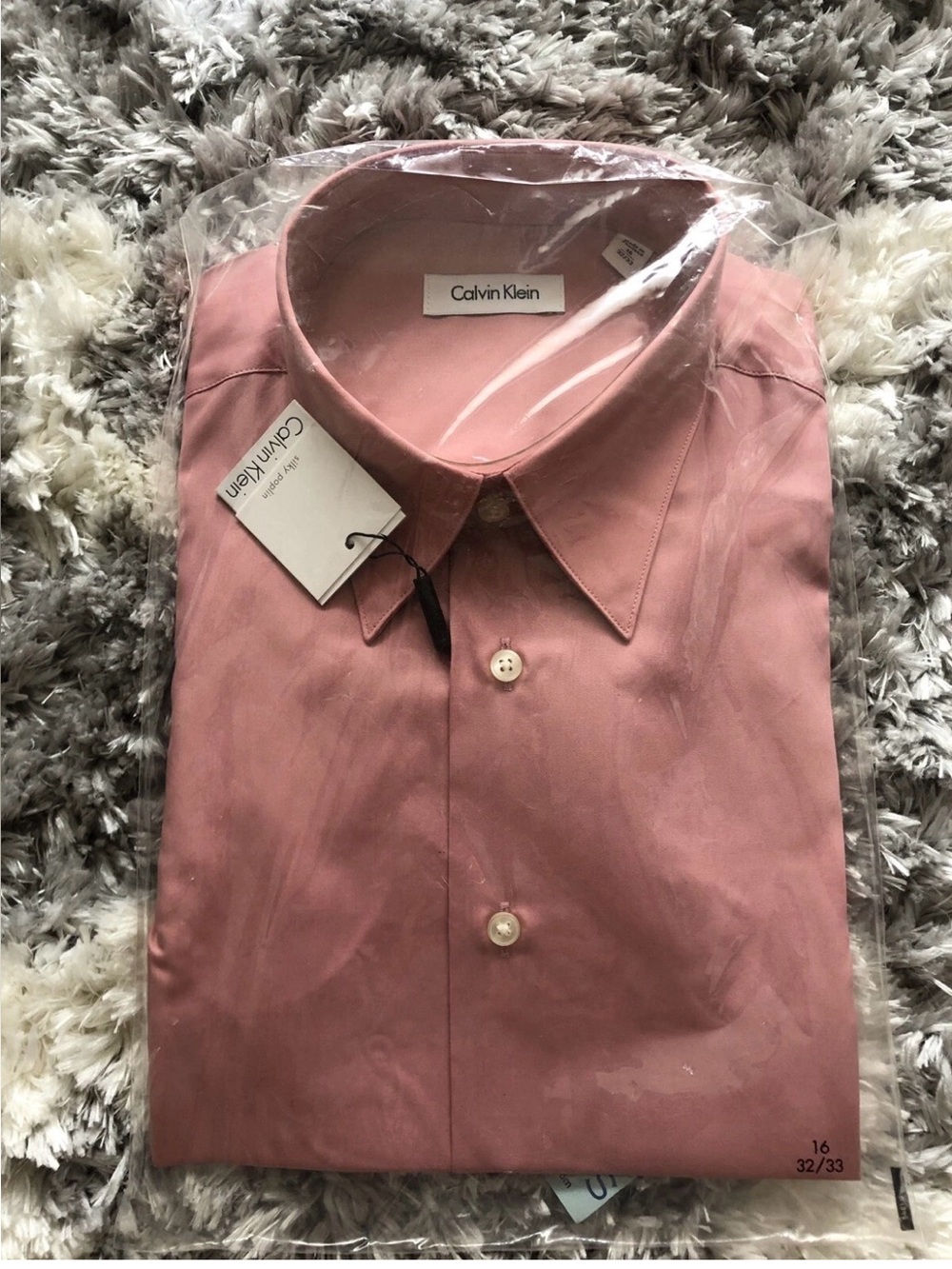Calvin Klein Men’s Dusty Rose Dress Shirt